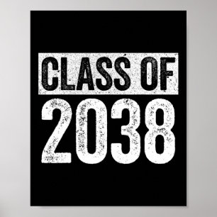 Of 2038 Senior 2038 Graduation Shirt  Poster