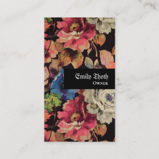 of a flower of mature design business card