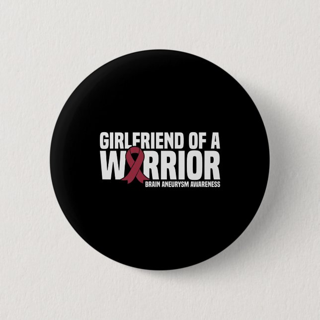 Of A Warrior Brain Aneurysm Awareness  6 Cm Round Badge (Front)