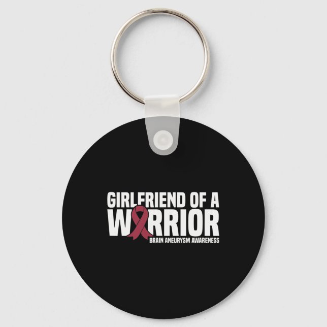 Of A Warrior Brain Aneurysm Awareness  Key Ring (Front)
