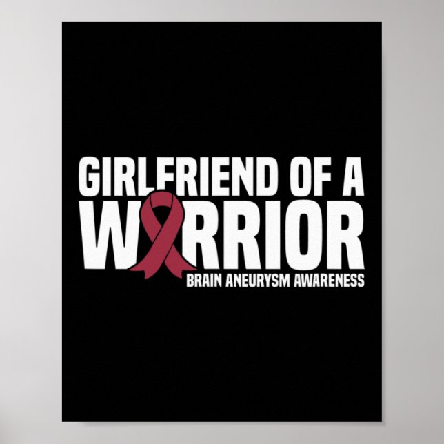 Of A Warrior Brain Aneurysm Awareness  Poster (Front)