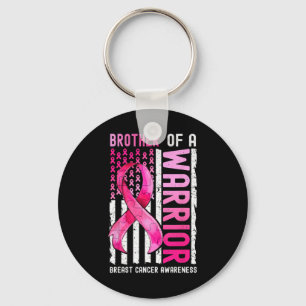 Of A Warrior Breast Cancer Usa Flag Awareness Pink Key Ring