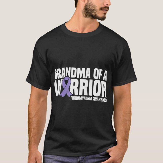 Of A Warrior Fibromyalgia Awareness  T-Shirt (Front)