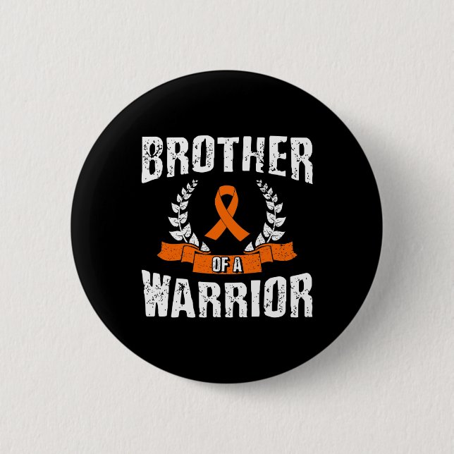 Of A Warrior Leukaemia Awareness  6 Cm Round Badge (Front)