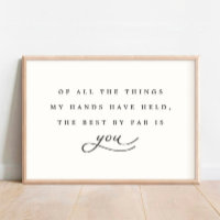 Of All the Things My Hands Have Held Quote Nursery