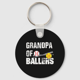 Of Ballers Funny Baseball Softball Fathers Day Gif Key Ring