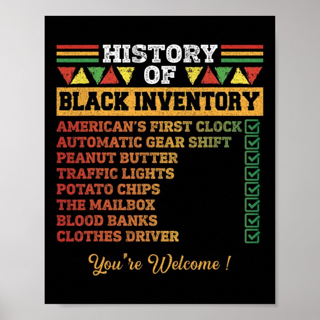 Of Black Inventors Black Educators History Month  Poster (Front)