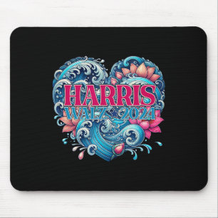 Of Blue Lotus For Kamala Harris 2024 Wheimer 2024 Mouse Pad