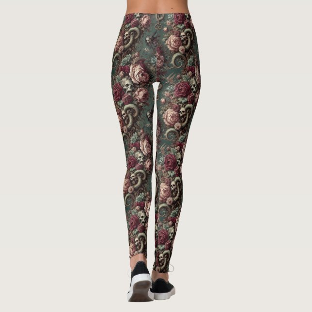 Of Bone & Vine – Gothic Victorian Leggings (Back)