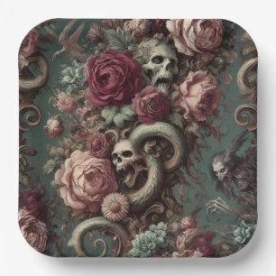 Of Bone & Vine – Gothic Victorian  Paper Plate