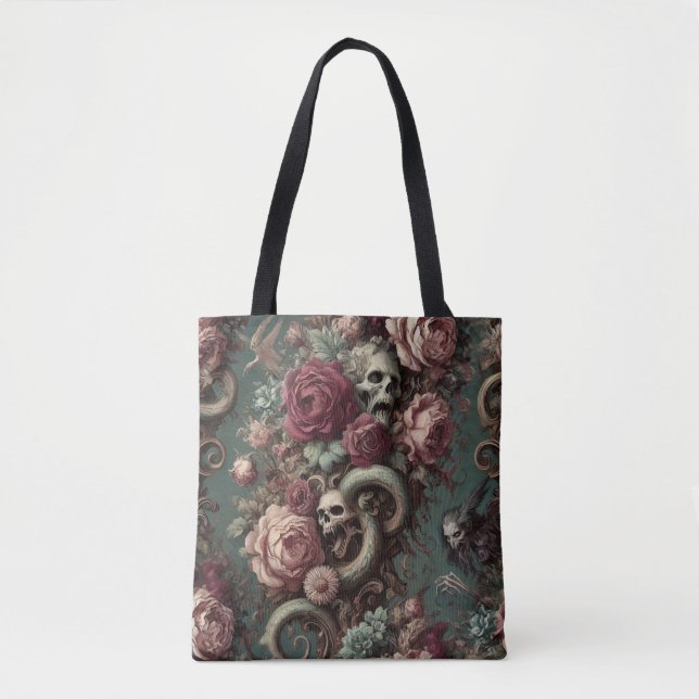 Of Bone & Vine – Gothic Victorian  Tote Bag (Front)