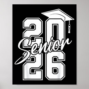 Of Class Senior Graduation High School Poster