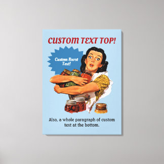 Of Course I Can Stretched Canvas Print