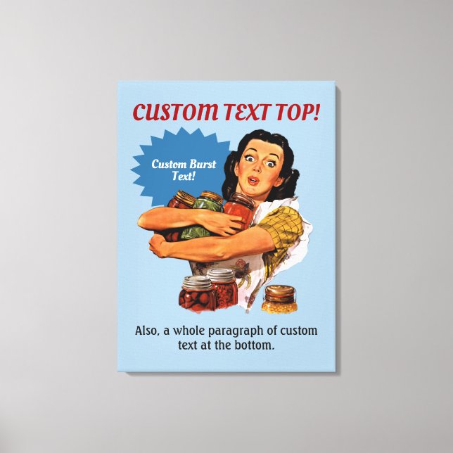 Of Course I Can Stretched Canvas Print (Front)