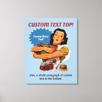 Of Course I Can Stretched Canvas Print