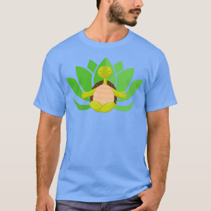 of Cute Yoga Turtle Turtle Doing Yoga T-Shirt
