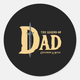 Of Dad - Best Dad Ever For Retro Video Game Fans 1 Classic Round Sticker