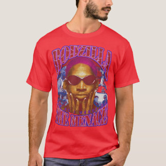 of Dennis Rodman NBA basketball Vintage Bootleg Re T-Shirt