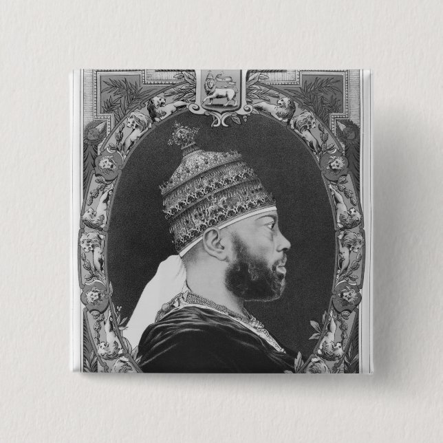 of Ethiopia, Menelik II 15 Cm Square Badge (Front)