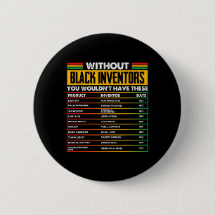 Of Forgotten Black Inventors Black History Month  6 Cm Round Badge