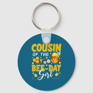 Of Girl Cousin Bee Day Flower Birthday Key Ring