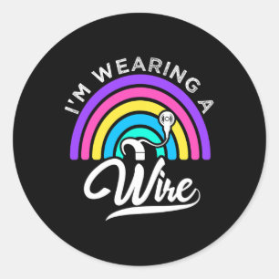Of Hearing Asl Fun Hearing Impaired Deaf Awareness Classic Round Sticker