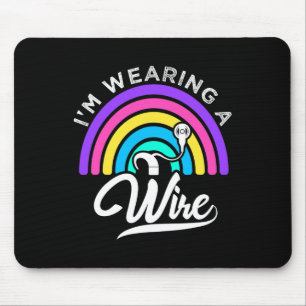 Of Hearing Asl Fun Hearing Impaired Deaf Awareness Mouse Pad