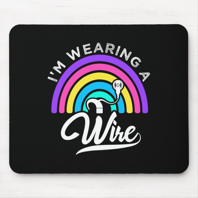 Of Hearing Asl Fun Hearing Impaired Deaf Awareness Mouse Pad (Front)
