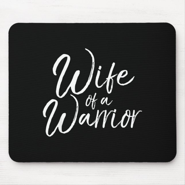 Of Husband Cancer Support Gift Wife Mouse Pad (Front)