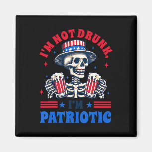 Of July American Drinking I'm Not Drunk Im Patriot Magnet