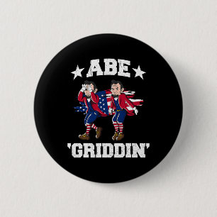 Of July Benjamin Franklin Griddy Ben Griddin 6 Cm Round Badge