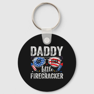 Of July Birthday Dad Daddy Of The Little Firecrack Key Ring