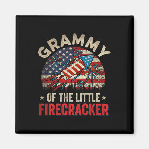 Of July Birthday Grammy Of The Little Firecracker Magnet