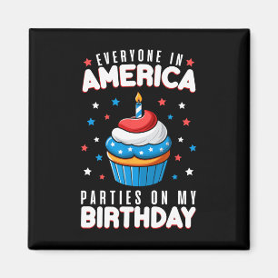 Of July Birthday Party Boy Girl Fourth Of July Bda Magnet