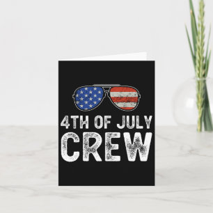Of July Crew Matching Family Outfits Men Women Kid Card