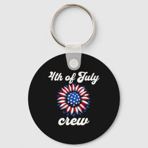 Of July Crew Usa Flag Key Ring