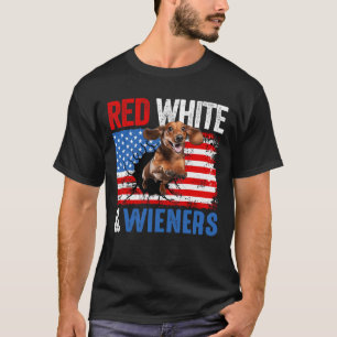 Of July Dachshund Dog Shirt Red White And Wieners 