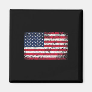 Of July Distressed American Usa Flag Pocket Magnet