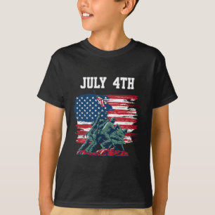 Of July Men Usa American Flag Boys Independence Da T-Shirt
