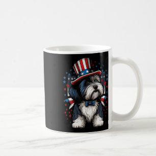 Of July Patriotic Bearded Collie Dog Us Flag Coffee Mug