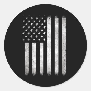 Of July Patriotic Fourth Of July Us American Flag Classic Round Sticker