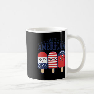 Of July Popsicle Usa Flag Patriotic Summer Boy Gir Coffee Mug