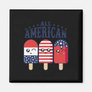 Of July Popsicle Usa Flag Patriotic Summer Boy Gir Magnet