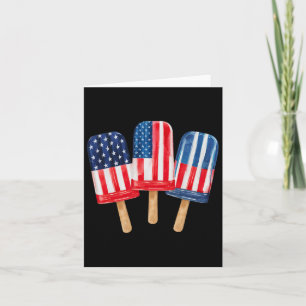 Of July Popsicle Womens Patriotic Fourth Of July  Card