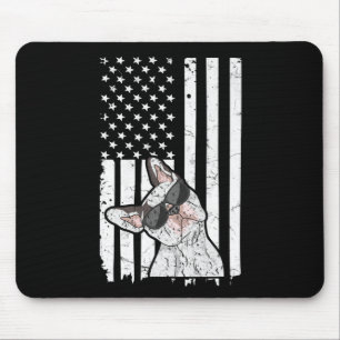 Of July Quote For A Patriotic Frenchie Owner Mouse Pad
