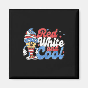 Of July Red White And Cool American Popsicle Kids  Magnet