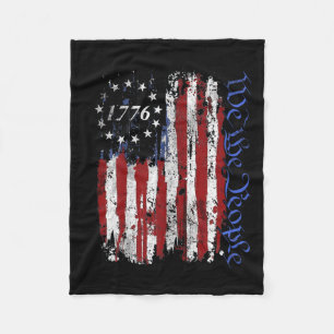 Of July Shirts We The People 1776 Usa Flag Jet Fig Fleece Blanket