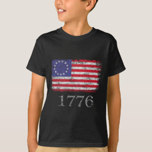 Of July T Shirt American Flag Betsy Ross 1776 Men