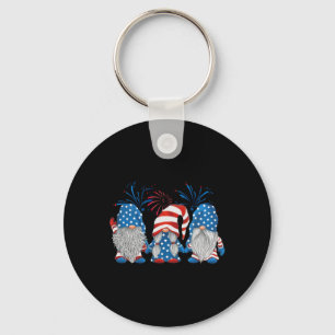 Of July Three Gnomes American Gnome Independence D Key Ring