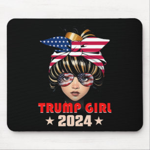 Of July Trump 45 47 Trump Girl 2024 Mouse Pad